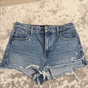 Alexander Wang Blue Distressed Jean Shorts